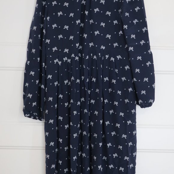 Weekend Max Mara Navy bow print dress - Picture 3 of 5